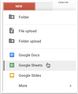 Step 1 - Open up a blank Google Sheet