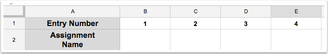 Step 5 - Adding Entry Numbers