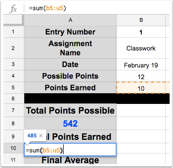 Step 8 - Total points earned