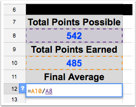 Step 9 - Final average