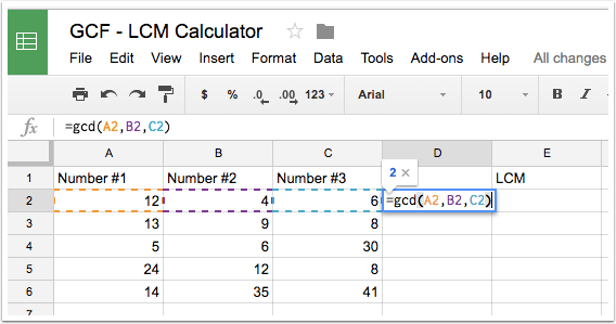 Step 4 - Calculating the GCF